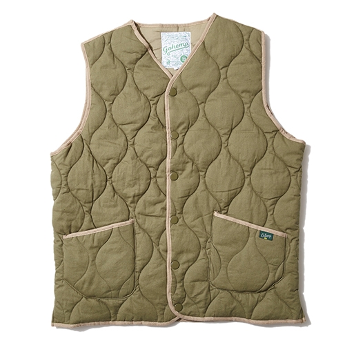 ゴーヘンプ | ARMY QUILT VEST／H/C ARMY TWILL | ベスト | GO OUT