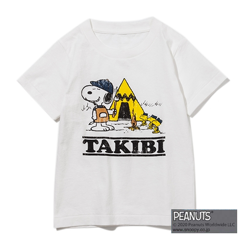 ジーアルエヌアウトドア Takibi Snoopy S S Tee Go Out Online アウトドアファッションの総合通販サイト