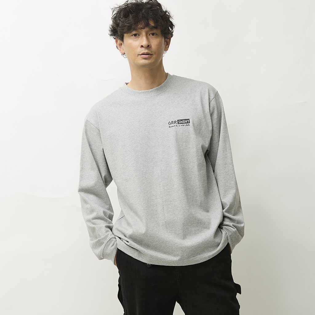 グリップスワニー | BOX LOGO LONG SLEEVE TEE | ロンT | GO OUT Online  ｜アウトドアファッション・キャンプの総合通販サイト