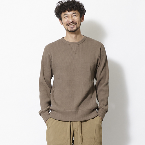 ヘルスニット | SUPER HEAVY WAFFLE SWEAT TYPE L/S | ロンT | GO OUT 