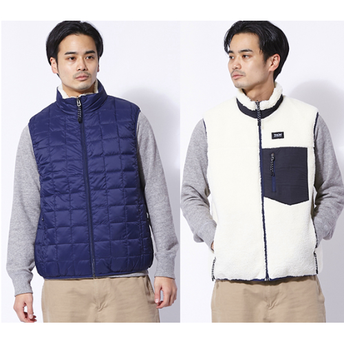 タイオン | “DOWN × BOA”REVERSIBLE VEST (TAION-R002MB) | ダウン